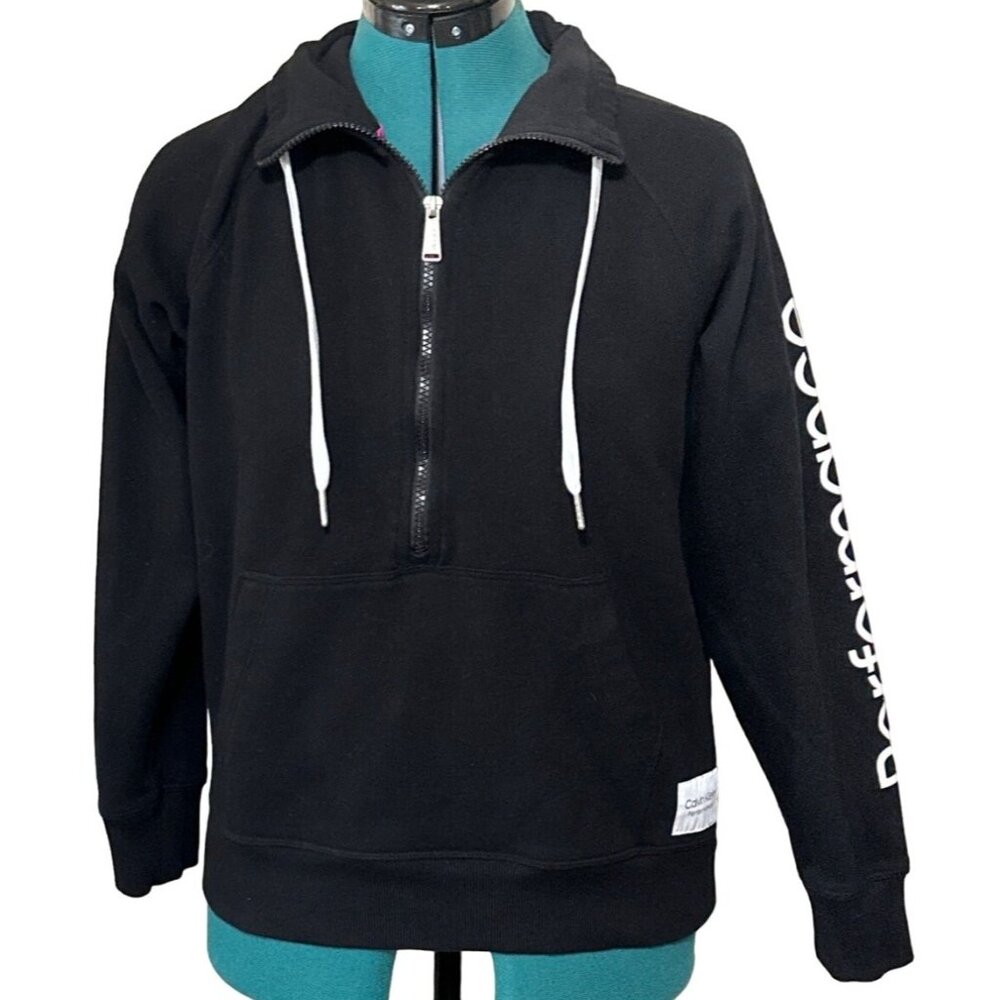 Calvin Klein Performance Sweatshirt w/Half Zipper Cotton Blend Junior's Size S